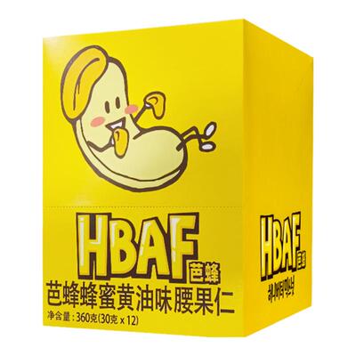 HBAF/芭蜂腰果仁韩国蜂蜜黄油味
