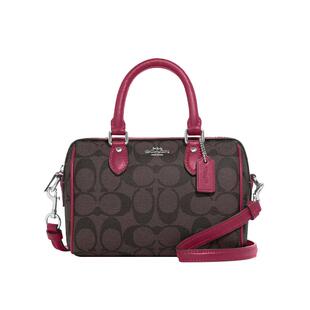 COACH 蔻驰 Mini Rowan Satchel 女士波士顿桶包手拎包斜挎包