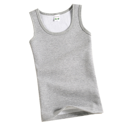 儿童背心秋冬加绒保暖女童德绒内穿宝宝无痕打底内衣男童背心护肚