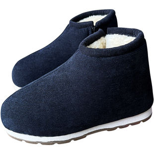 中老年棉鞋男士冬季加绒老北京老式手工布棉鞋高帮老人保暖鞋加厚