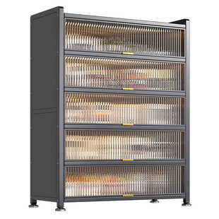 厨房置物架多功能微波炉落地多层收纳柜子新款家用碗柜橱柜储物柜