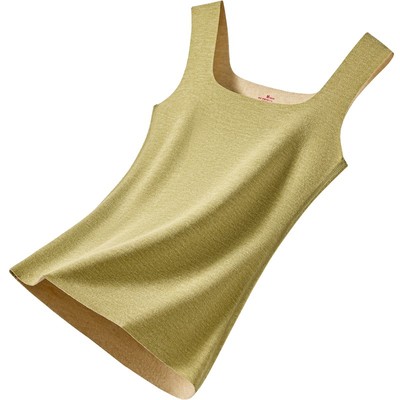 德绒羊绒蚕丝保暖背心女上衣秋冬