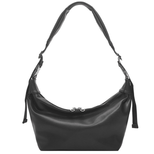 原创韩系简约风软皮男包小号饺子包2026新款休闲百搭斜挎包背包潮