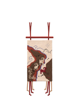 手工质感毛毯，藏远古岩画诗意