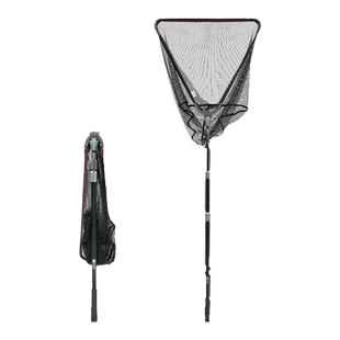 红健三角折叠抄网捞鱼网兜库钓大物抄网一体伸缩杆钓网鱼捞抄鱼网