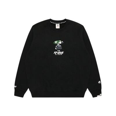 Aape猿人迷彩涂鸦风印花卫衣