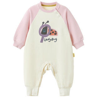 【糯米棉】papa爬爬春季宝宝连体衣服男女宝可爱包屁衣婴儿爬服