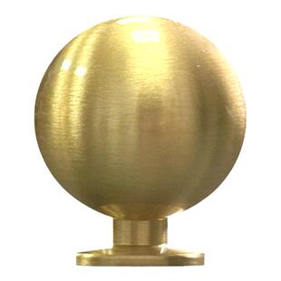 黄铜圆球门把手法式金色轻奢极简单孔橱柜衣柜抽屉柜子柜门小拉手