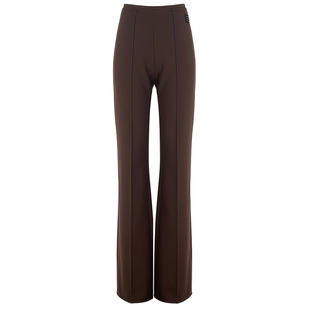 【双面针织罗马布】VVNK JANE PLUS春季新款修身微喇休闲长裤子女