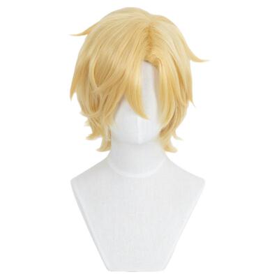 无需修剪！ND家】亚修林克斯 Banana Fish 斜分金黄色万用cos假发