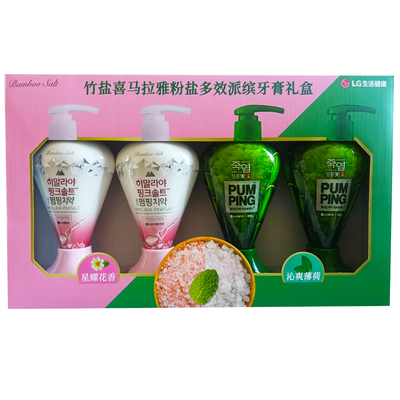 韩国进口喜马拉雅异味压式牙膏