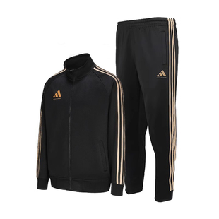 正品阿迪达斯运动套装男女春秋休闲跑步经典adidas外套长裤两件套