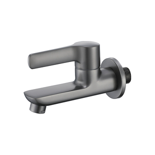 GONOVEL枪灰色拖把池水龙头浴室全铜快开龙头家用阳台4分防溅水嘴