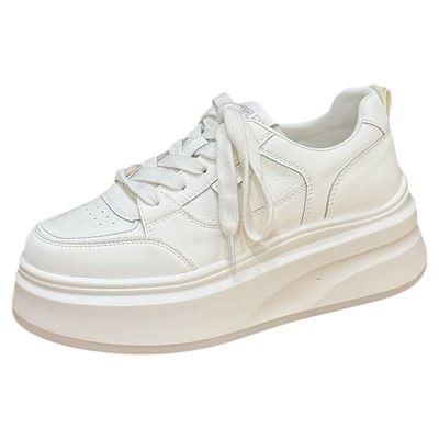 增高6cm厚底小白鞋小个子休闲鞋