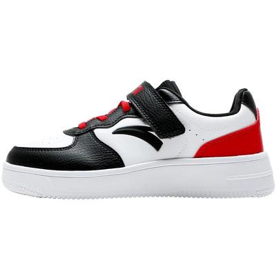 安踏冬季儿童板鞋皮面小白鞋新年