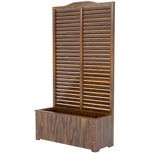 花架种植箱爬藤架防腐木花箱户外庭院子围栏隐私花盆架子隔断栅栏