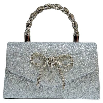 2024新款高级感镶钻蝴蝶结女包