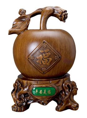 平安是福苹果摆件创意存钱储蓄罐