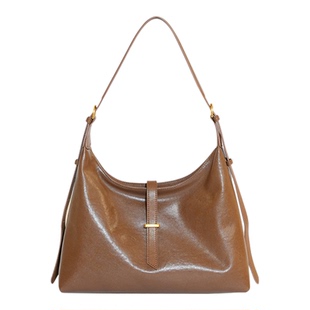 欧米OMI头层牛皮真皮托特包轻奢hobo腋下包大容量单肩斜挎包女士