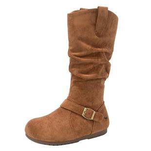 红蜻蜓女童鞋儿童长筒长靴子2025新款冬季加绒高筒二棉鞋公主洋气