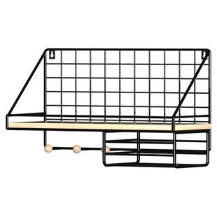 墙上置物架免打孔壁挂宿舍好物床头床上床边挂篮墙面墙壁收纳架子