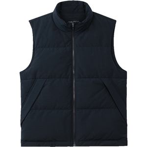 NAUTICA/诺帝卡男装24秋冬新品防泼水挺括柔软保暖羽绒马甲JO4322