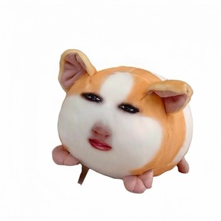 猪妞发声挂件搞怪荷兰猪毛绒公仔可录音说话的月半胖猫表情包玩偶