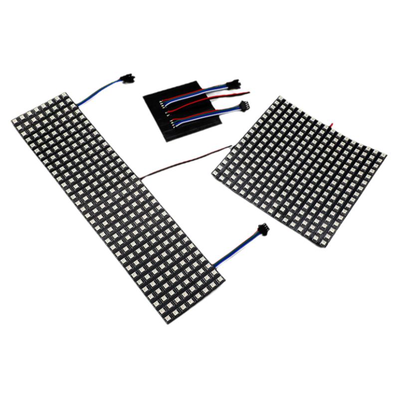 LED全彩WS2815像素屏可编程8X8 8X32 16X16断点续传12V像素软屏