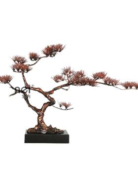 新中式迎客松装饰摆件