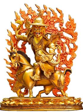 铜全鎏金雕花玄关像家居摆件