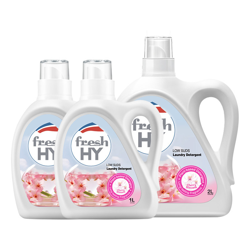 【超级立减】菁华freshHY清可新樱花玫瑰洗衣液套装清新持久留香
