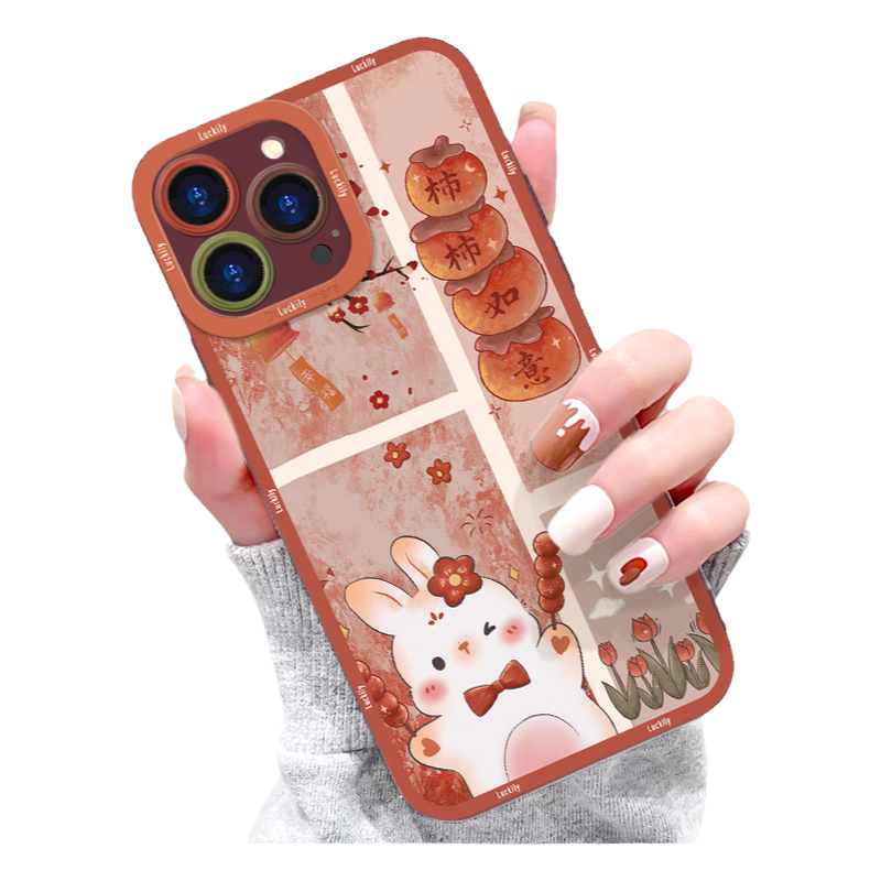 树梢风铃适用苹果14plus手机壳iphone13promax新款15Pro镜头全包xsmax防摔se液态硅胶12mini卡通7女小米13Pro