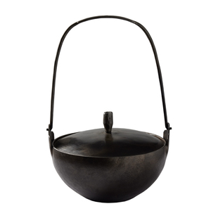 铁娃公社纯手工锻打铁锅提手汤锅露营家用无涂层炖锅炖肉不粘锅