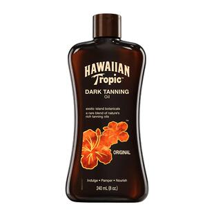 Hawaiian Tropic户外美黑助晒油SPF0防水防汗古铜色滋润清爽不油