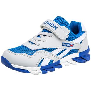 品牌十岁男童鞋子春夏季网面5儿童运动鞋6防滑7透气4网面小学生男