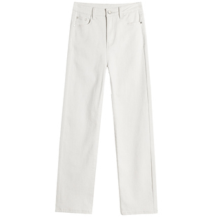 直筒烟管牛仔裤女九分黑色秋冬新款加绒高腰休闲垂感萝卜法棍裤子