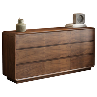 希木森全实木斗柜卧室新中式2025新款五斗六斗八斗九斗床头收纳柜