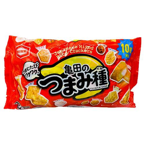 2包包邮现货日本龟田制果休闲什锦10种种类混合米果6小袋店主推荐