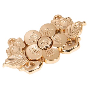 汉服子母扣古装对襟披风立领旗袍盘扣金属明制竹梅花扣HF091