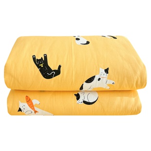 YU-在线撸猫卡通儿童单件被套150×200cm被罩纯棉全棉褥套可定制