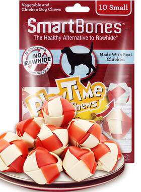 SmartBones狗零食磨牙洁齿球10支