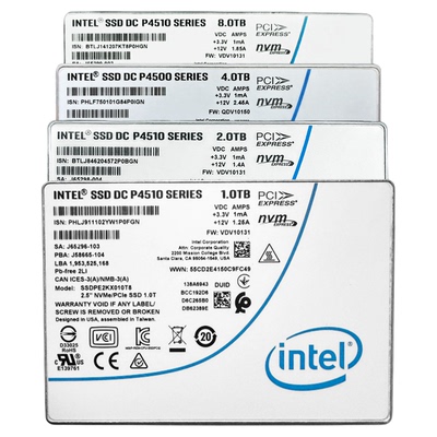 Intel/英特尔P4510 8T 4T 2T 1T企业级U.2 NVME协议固态硬盘SSD