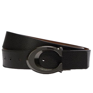 COACH/蔻驰官方 奥莱款男士商务休闲时尚双面板扣腰带皮带CQ013