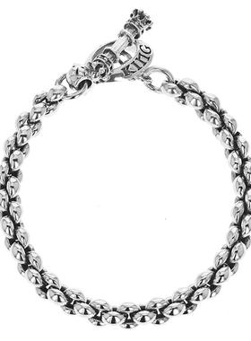 KING BABY经典无尽手链925银哥特摇滚朋克欧美