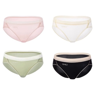 「LA」舒适度底牌！折角腰欧美性感牛奶丝三角内裤舒适无痕运动女