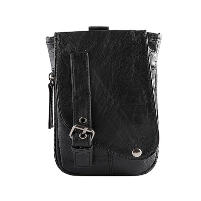 竖款青年休闲风男士单肩手机包