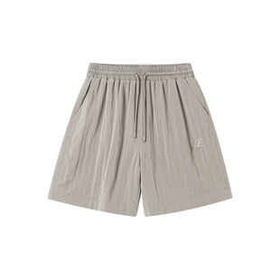 FORNINES凉感透气五分裤男生潮牌沙滩短裤夏季裤子薄款运动休闲裤