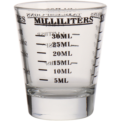 玻璃盎司杯意式浓缩量杯带刻度