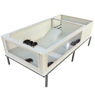 黄缘龟箱塑料乌龟缸安缘专用塑胶龟池透明亚克力饲养箱带产蛋网格