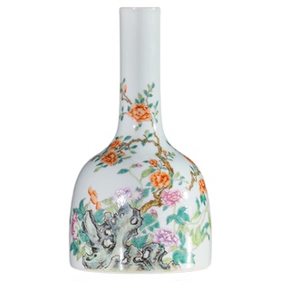 宁封窑手绘石榴花陶瓷装饰摆件中式玄关客厅装饰开业乔迁结婚礼品